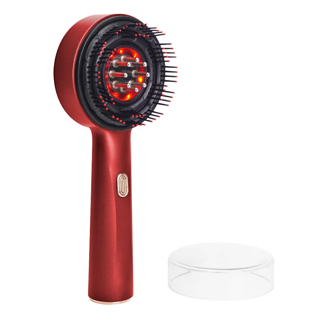 Massaggiatore per Cuoio Capelluto con Applicatore di Olio 2-in-1 – Spazzola per la Crescita dei Capelli