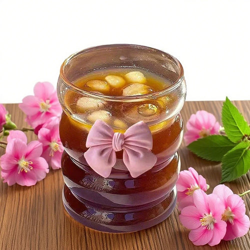 Bicchiere con Fiocco Rosa