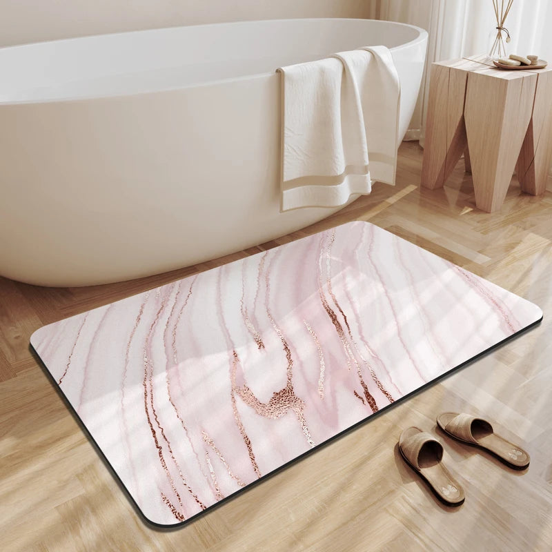 Tappeto Bagno Pietra Diatomite Marmo ZAY™