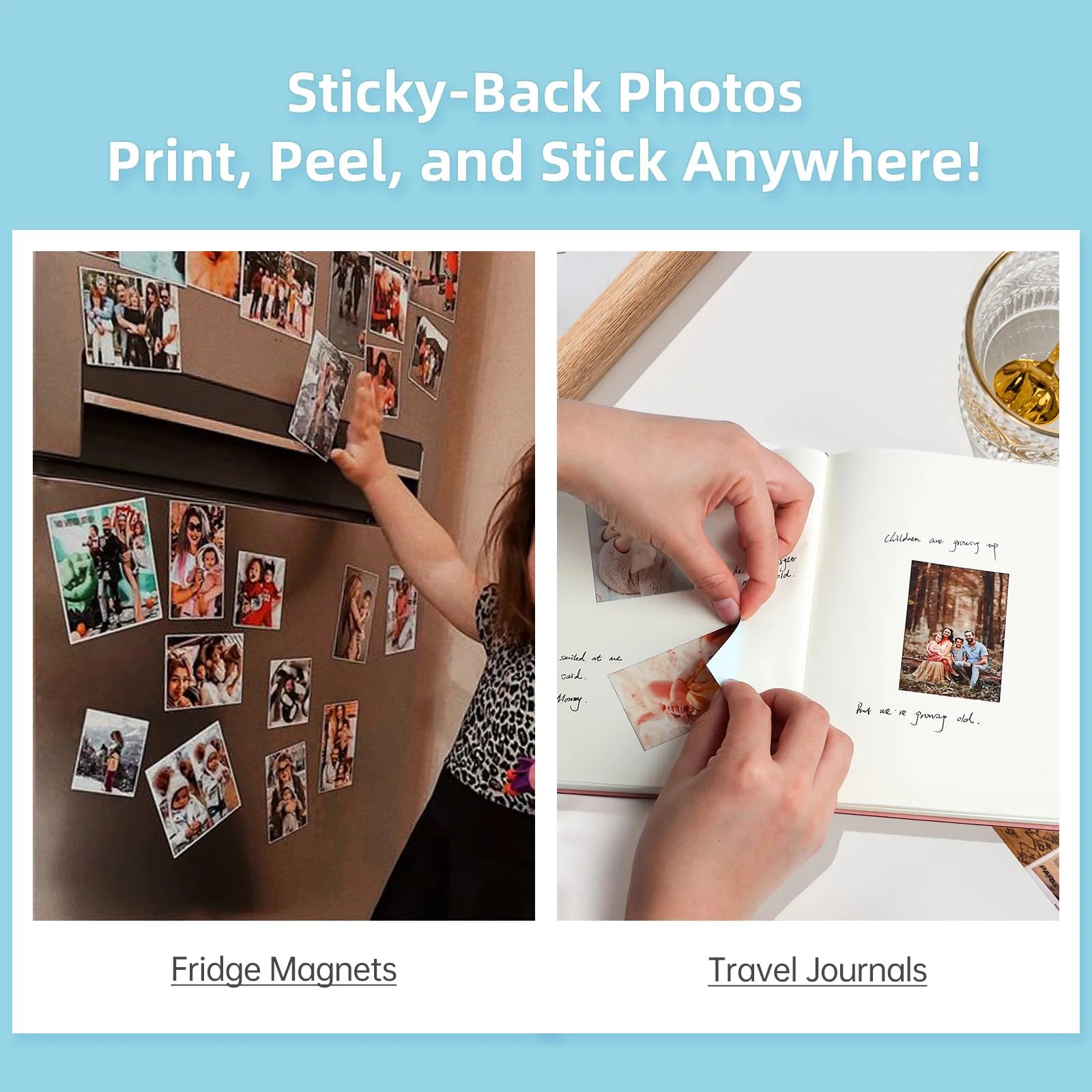 Stampante Fotografica Portatile Mini – Stampante Termica a Colori Bluetooth per Smartphone