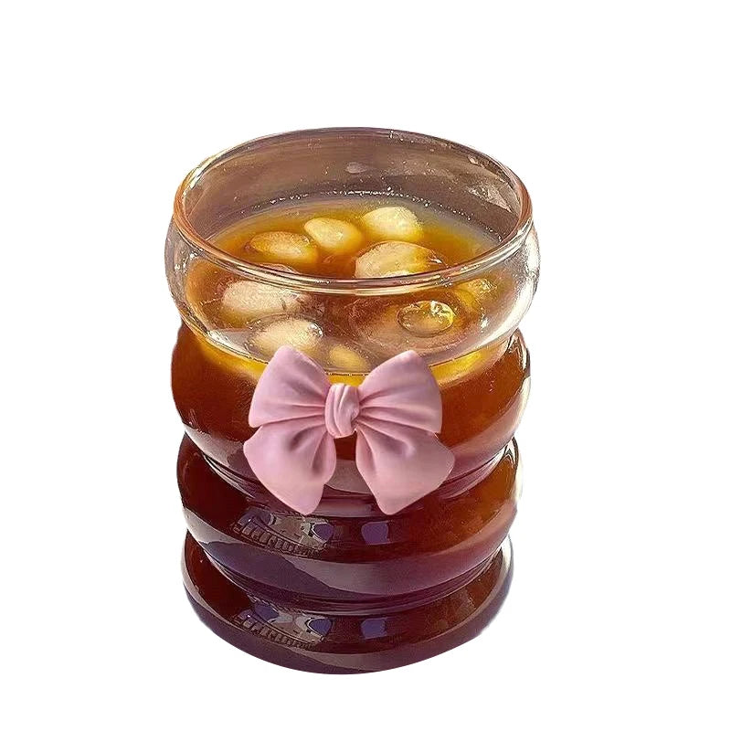 Bicchiere con Fiocco Rosa
