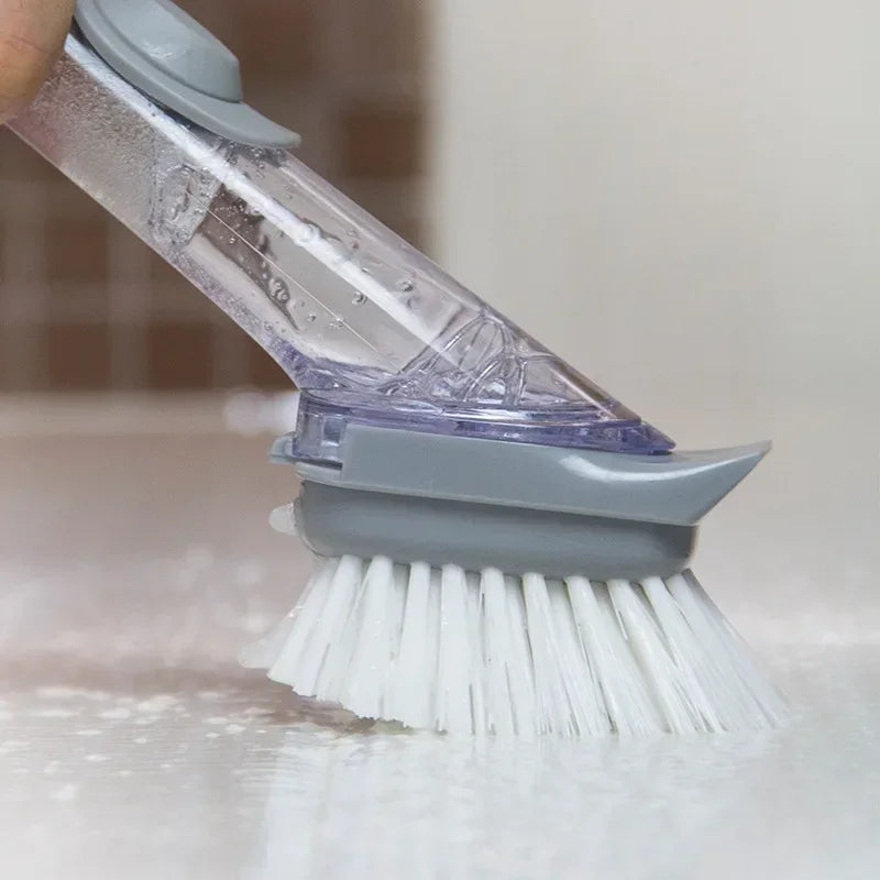 Spazzola Cucina 2 in 1 con Dosatore Sapone