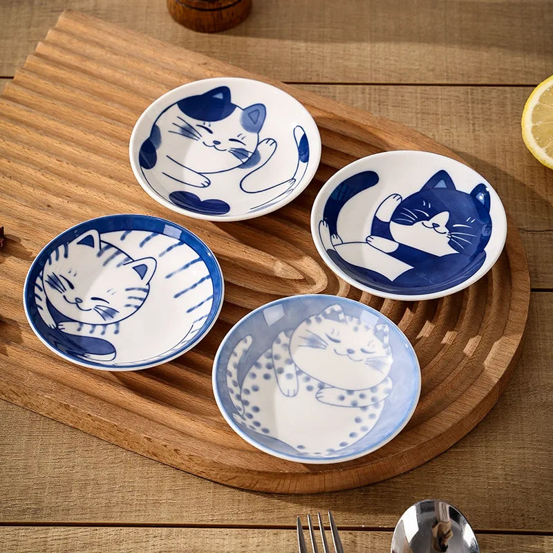 Piattino in Ceramica Gatto Giapponese