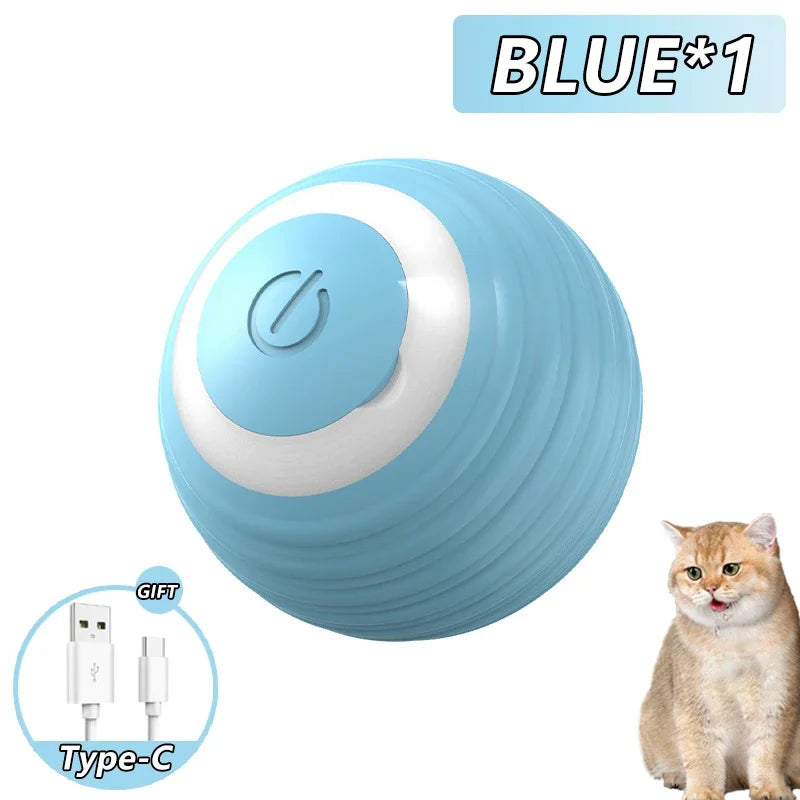 Pallina Interattiva Smart per Gatti – Gioco Automatico Rotante Magico Ricaricabile USB
