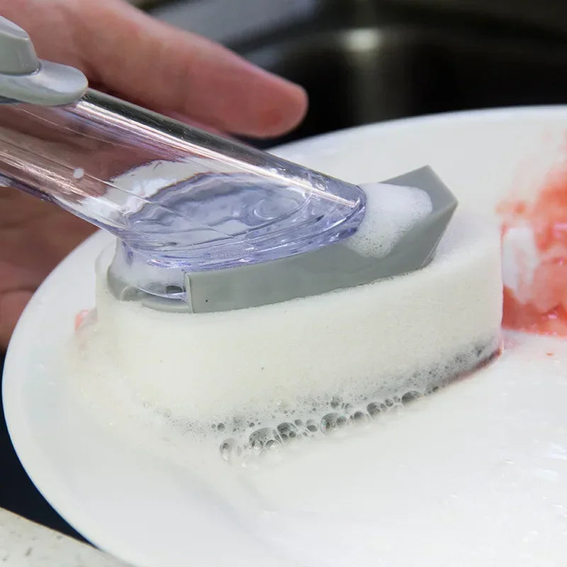 Spazzola Cucina 2 in 1 con Dosatore Sapone