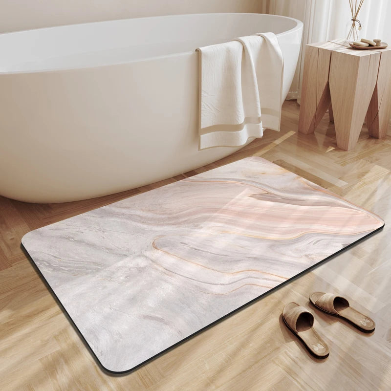 Tappeto Bagno Pietra Diatomite Marmo ZAY™