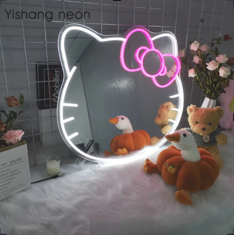 Specchio Neon LED Hello Kitty