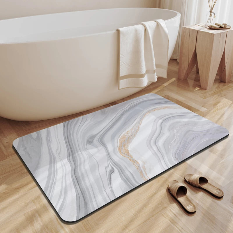 Tappeto Bagno Pietra Diatomite Marmo ZAY™