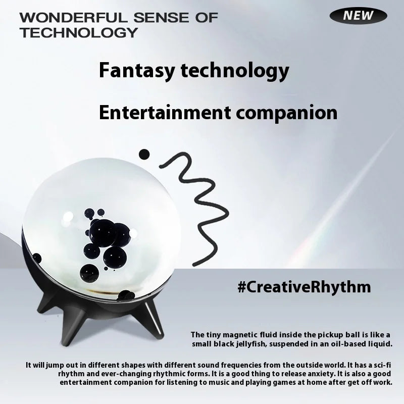 Lampada Musicale a Fluido Magnetico – Visualizzatore di Ritmo e Luce LED