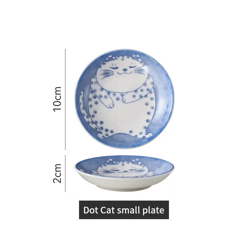 Piattino in Ceramica Gatto Giapponese