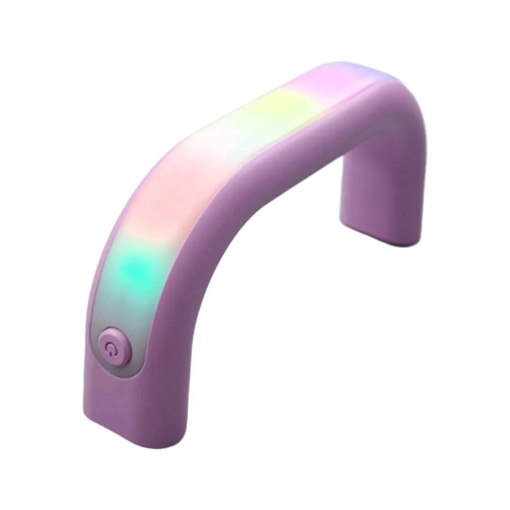 Creative Colorful Light Luminous Water Cup Handle Reusable ABS LED Light-Up Bottle Handle Waterproof Led Light Cup Grip Bar