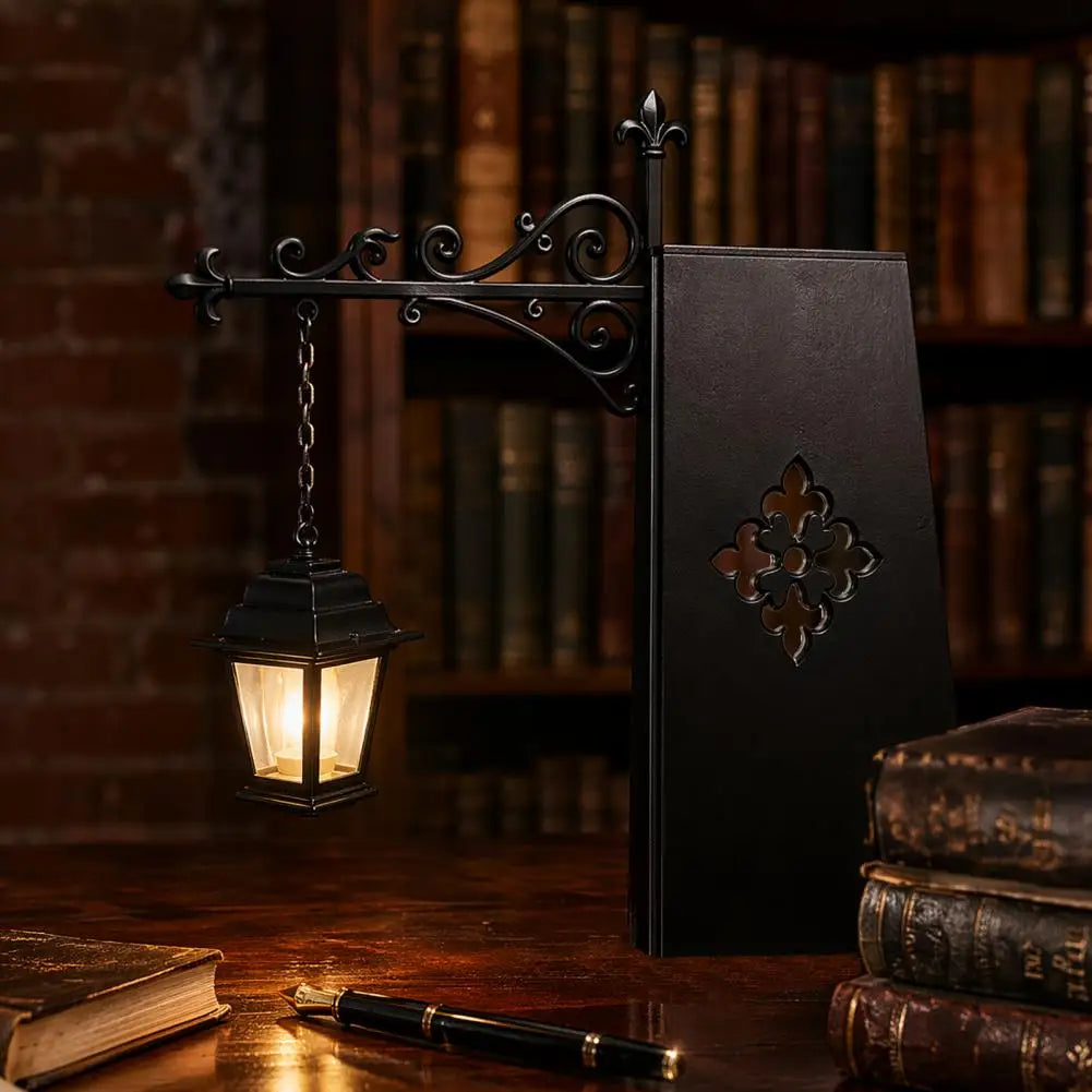 Segnalibri Lanterna Vintage da Libreria – Mini Lampada LED
