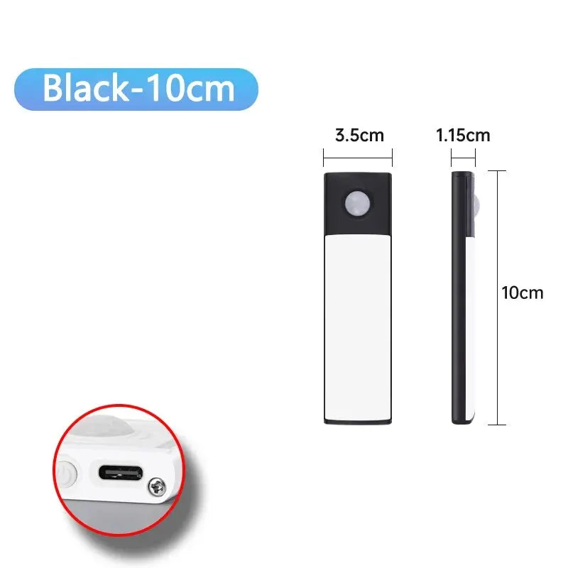 Barra LED Sotto Pensile con Sensore di Movimento - Lampada Ricaricabile USB-C