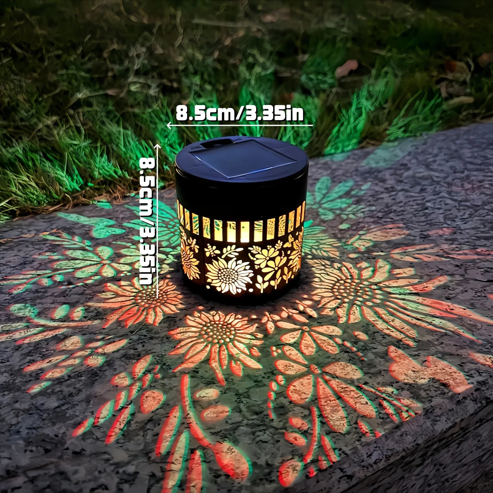 Lampada Solare da Parete Effetto Mandala