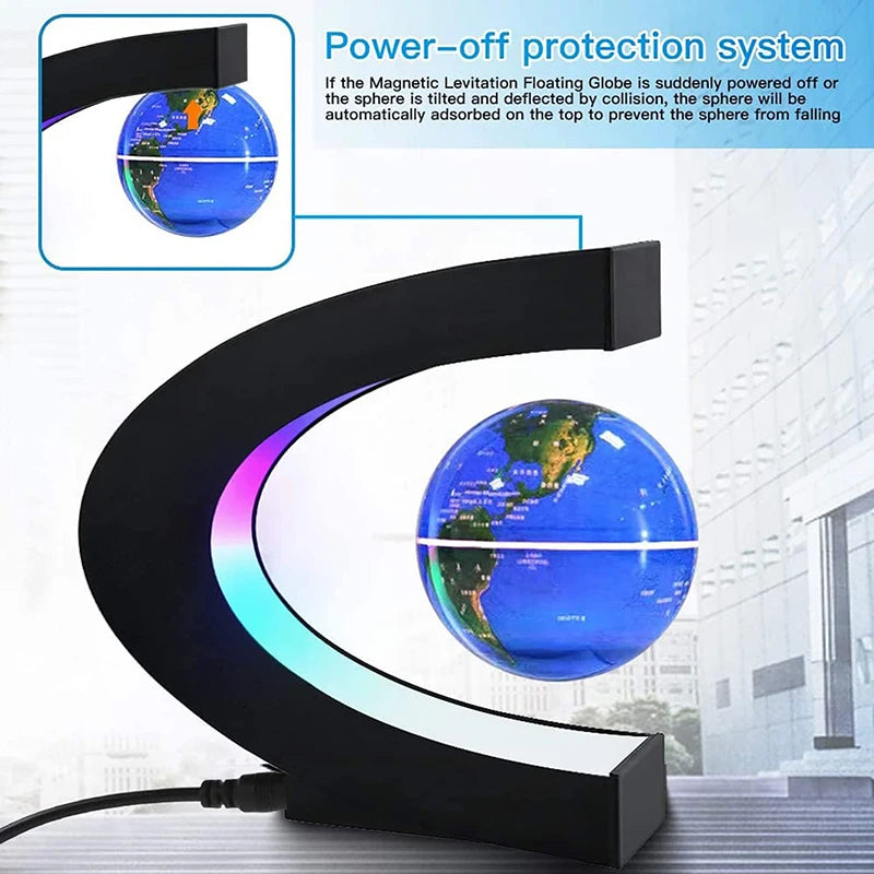 Mappamondo a Levitazione Magnetica LED