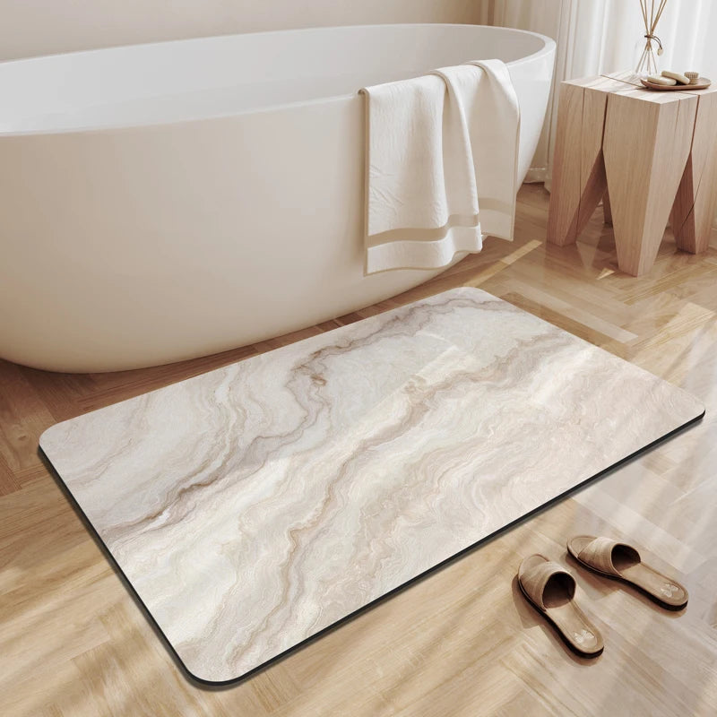 Tappeto Bagno Pietra Diatomite Marmo ZAY™