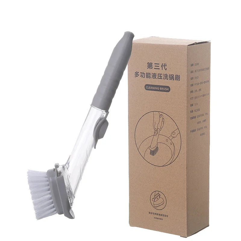 Spazzola Cucina 2 in 1 con Dosatore Sapone