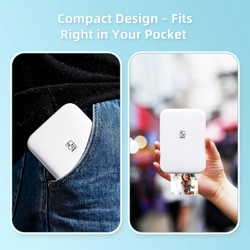Stampante Fotografica Portatile Mini – Stampante Termica a Colori Bluetooth per Smartphone