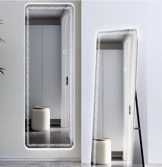 Specchio Neon LED Infinito da Parete – Specchio Intero Avanzato con Effetto Tunnel 3D e Touch