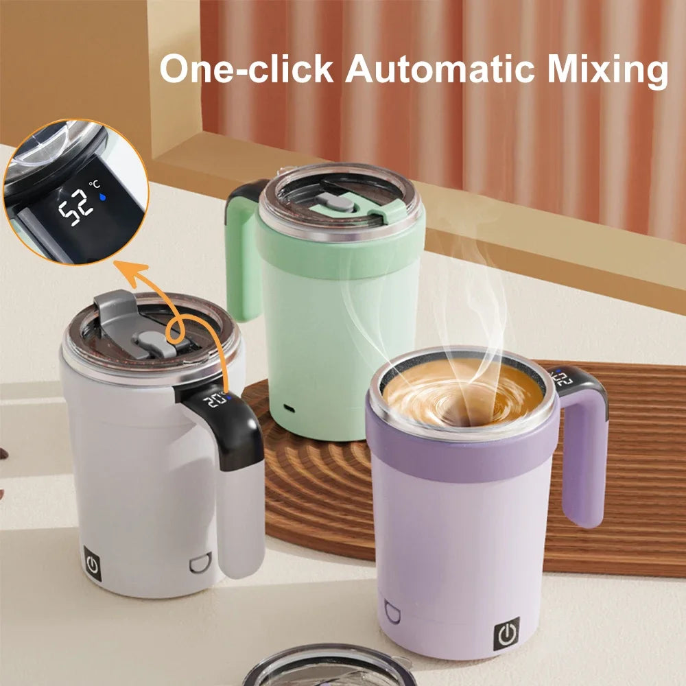 Tazza Auto-Agitante Magnetica 380ml – Tazza Elettrica Ricaricabile