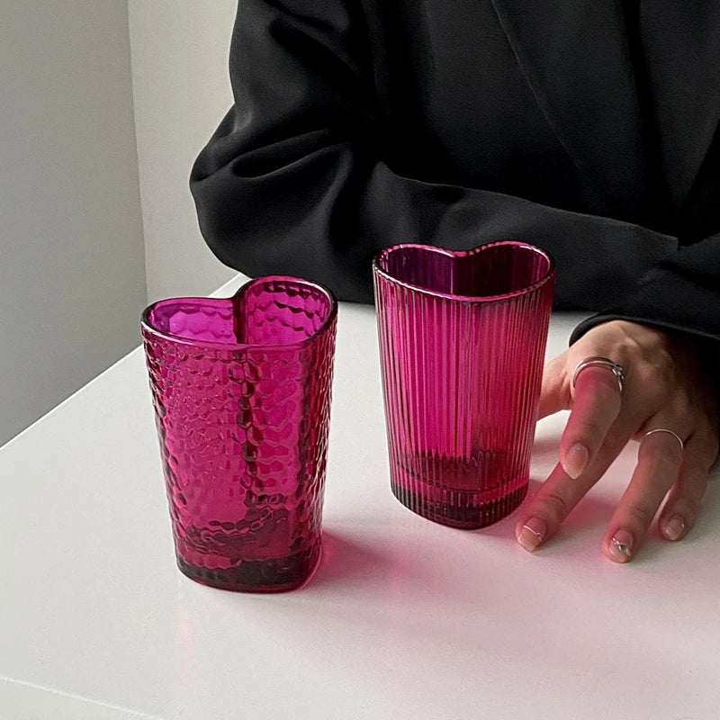 Bicchiere in Vetro a Forma di Cuore