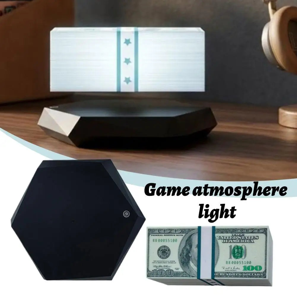 Lampada a Levitazione Magnetica Dollaro & Oro