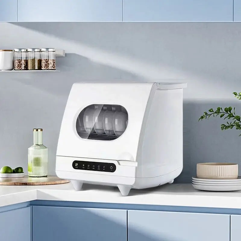 Mini Lavastoviglie Portatile da Tavolo Smart - Lavastoviglie Compatta con Asciugatura PTC per Casa e Camper